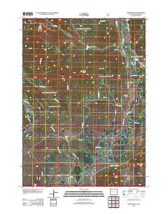 Dodge Butte 2012 topographic map thumbnail