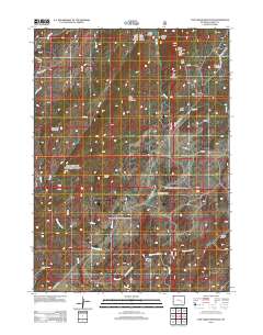 Cow Creek Mountain 2012 topographic map thumbnail