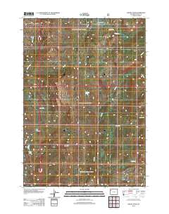 Gravel Peak 2012 topographic map thumbnail