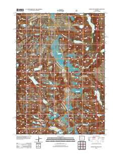 Downs Mountain 2012 topographic map thumbnail