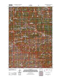 Medicine Wheel 2012 topographic map thumbnail