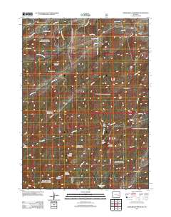 Saddleback Mountain 2012 topographic map thumbnail