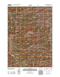 Pine Grove Ridge 2012 topographic map thumbnail
