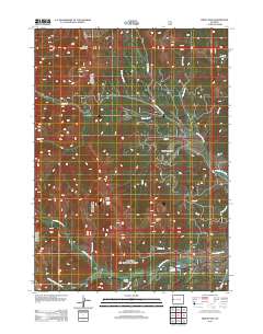 Triple Peak 2012 topographic map thumbnail