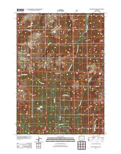 Shoshone Pass 2012 topographic map thumbnail