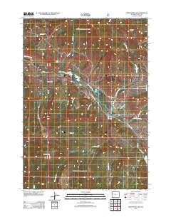 Upper Slide Lake 2012 topographic map thumbnail
