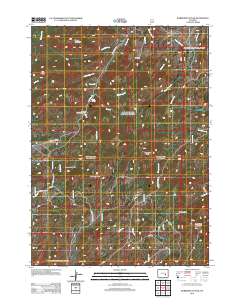 Warbonnett Peak 2012 topographic map thumbnail