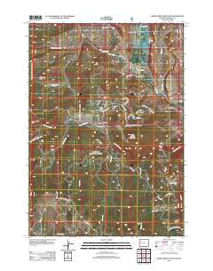 Warm Spring Mountain 2012 topographic map thumbnail
