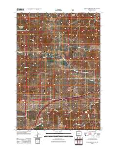Schoolmarm Butte 2012 topographic map thumbnail