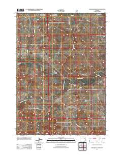 Fiddleback Ranch 2012 topographic map thumbnail