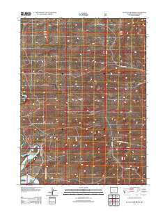 Blacks Fork Bridge 2012 topographic map thumbnail