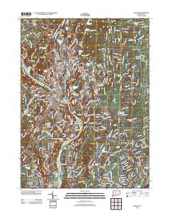 Ansonia 2012 topographic map thumbnail
