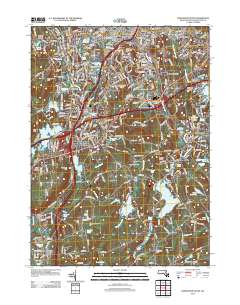 Worcester South 2012 topographic map thumbnail
