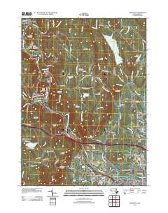 Woronoco 2012 topographic map thumbnail