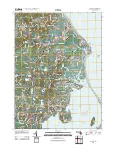 Duxbury 2012 topographic map thumbnail