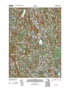 Holliston 2012 topographic map thumbnail