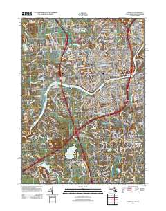 Lawrence 2012 topographic map thumbnail