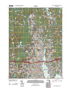 New Bedford North 2012 topographic map thumbnail