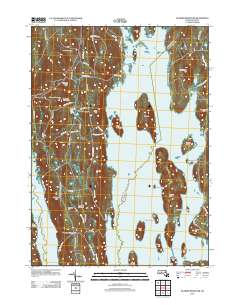 Quabbin Reservoir 2012 topographic map thumbnail