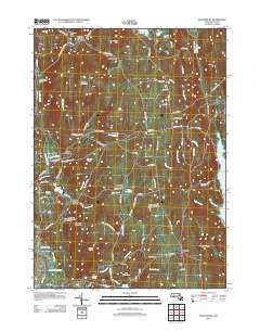 Shutesbury 2012 topographic map thumbnail