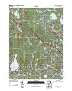 Snipatuit Pond 2012 topographic map thumbnail