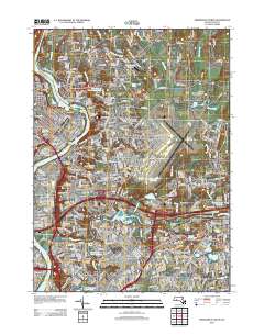 Springfield North 2012 topographic map thumbnail