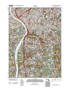 Springfield South 2012 topographic map thumbnail