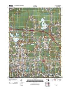 Taunton 2012 topographic map thumbnail