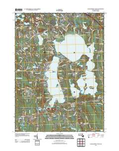 Assawompset Pond 2012 topographic map thumbnail