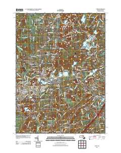 Ayer 2012 topographic map thumbnail