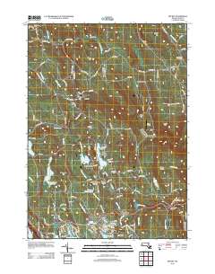 Becket 2012 topographic map thumbnail