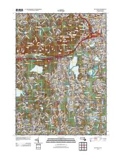 Blue Hills 2012 topographic map thumbnail