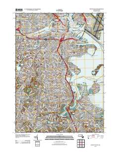 Boston South 2012 topographic map thumbnail