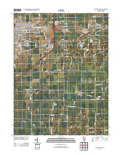 Mattoon East 2012 topographic map thumbnail