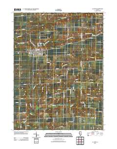 La Harpe 2012 topographic map thumbnail