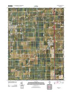 Divernon 2012 topographic map thumbnail