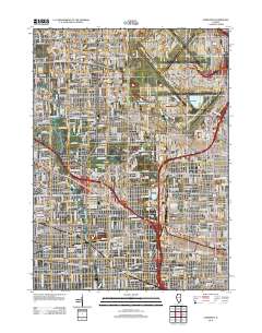Elmhurst 2012 topographic map thumbnail