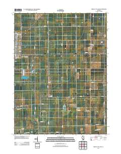Gibson City East 2012 topographic map thumbnail