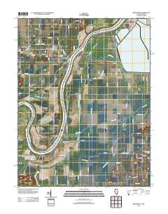 Keensburg 2012 topographic map thumbnail