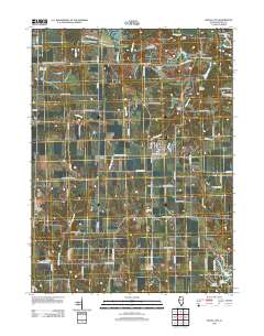 Hanna City 2012 topographic map thumbnail