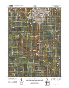 Kewanee South 2012 topographic map thumbnail