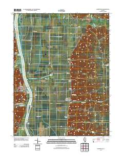 Kampsville 2012 topographic map thumbnail