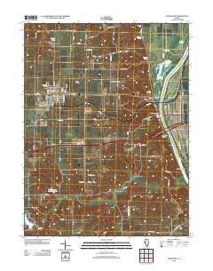 Griggsville 2012 topographic map thumbnail