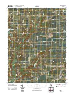 Xenia 2012 topographic map thumbnail
