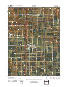 Woodhull 2012 topographic map thumbnail