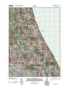 Highland Park 2012 topographic map thumbnail