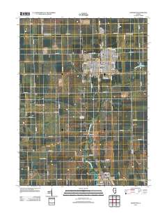 Hoopeston 2012 topographic map thumbnail
