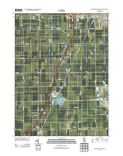 Southwest Pontiac 2012 topographic map thumbnail