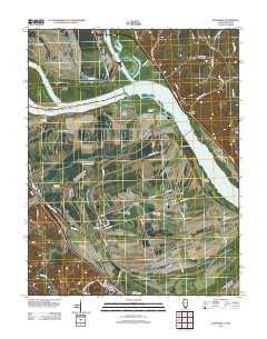 Kaskaskia 2012 topographic map thumbnail