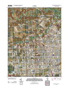Springfield West 2012 topographic map thumbnail